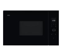AEG 6000 Series Integrated Microwave Oven 17L, OB6SM171DB, 5 Power Levels, Quick Start, Auto Defrost, Child Lock, SteamSet Accessory, Led Display, Touch Control, Built-in Microwave 360x562x300m, Black