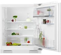 AEG 6000 Series NSK6I82EF Integrated Under Counter 82cm Fridge - Fixed Door Fixing Kit - White - E Rated, White