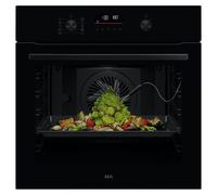 AEG OS6AB50AK 6000 Series Black SenseCook Aqua Clean Electric Single Oven