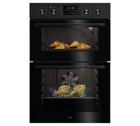 AEG 6000 Series Integrated Built-In Oven, 61 L Capacity, OU5CP40B, SurroundCook, Catalytic Cleaning, EXPlore LED Touch Display, 50-300°C, Energy Class A, 888x594x568 mm, Black