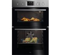 AEG 6000 Series OU5CP40M Built In Electric Double Oven - Stainless Steel - A Rated, Stainless Steel