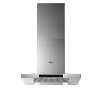 AEG DKB5660HM 60cm Chimney Cooker Hood for Ducted/Recirculating Ventilation - Stainless Steel, Stainless Steel