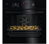 AEG 6000 Series SenseCook NBS6P53PAB Black Built-In Pyrolytic Single Oven