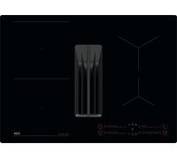 AEG 6000 Series TCH74B01CB 70cm Induction Extractor Hob - Black - For Ducted/Recirculating Ventilation, Black