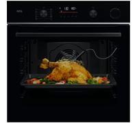 AEG 6000 SenseCook® TR6PB521SB Built In Electric Single Oven with Pyrolytic Cleaning - Black - A++ Rated