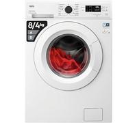 AEG 6000 AutoSense LWX60846B 8Kg/4Kg Washer Dryer with 1600 rpm - White - D Rated [Wash&Dry], B Rated [Wash Only], White