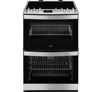 AEG 6000 SteamBake CIB6734ACM 60cm Electric Cooker with - Stainless Steel - A Rated, Stainless Steel