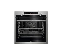 AEG 6000 SteamBake Oven BPS555060M, 71L Capacity, Built In, Multilevel Cooking, Pyrolytic Self Clean, Antifingerprint Coating, LED Display, Child lock, Stainless Steel
