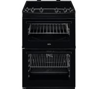 AEG 6000 SurroundCook CIX6500ABB 60cm Double Oven Electric Cooker - Black - A Rated