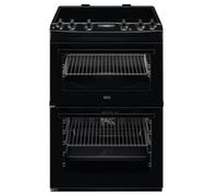 AEG 6000 SurroundCook CIX6540ACB 60cm Double Oven Electric Cooker with Induction Hob - Black - A Rated