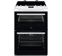 AEG 6000 SurroundCook CIX6540ACW 60cm Double Oven Electric Cooker with