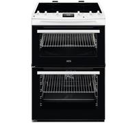 AEG 6000 SurroundCook CIX6540ACW 60cm Double Oven Electric Cooker with Induction Hob - White - A Rated