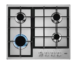 AEG 60cm 4 Burner Gas Hob - Stainless Steel