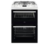 AEG 60cm Freestanding Dual Fuel Cooker CKX6540ACW White