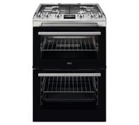 AEG CGX6130ACM - Stainless Steel Gas Cooker with Double Oven - 4 Zones - A Energy