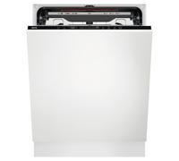 AEG 7000 Glasscare FSE76747P Fully Integrated Full Size Dishwasher - Black Control Panel with Sliding Door Hinge Kit - A Rated, Black