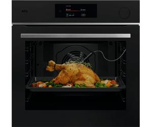 AEG 7000 MealAssist TR7PB731ST Built In Electric Single Oven with Pyrolytic Cleaning - Matt Black Black