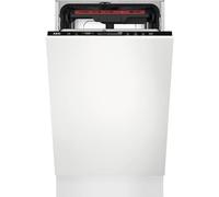 AEG 7000 Series FSE73507P Fully Integrated Slimline Dishwasher - White Control Panel - D Rated, White