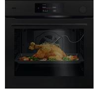 AEG 7000 Series MealAssist with SteamCrisp PO7001SPT Black Built-In Pyrolytic Single Oven