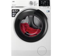 AEG 7000 Series Washer Dryer 8kg Wash/5kg Dry Load LWR7185M4B, Prosteam Freestanding Washer Dryer using 96% less water, 1400rpm Spin, Energy Class A,