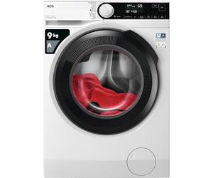 AEG 7000 Series Washing Machine 9kg LFR73944B, ProSteam Freestanding Washing Machine with steam using 96% less water, 9kg Load, 1400rpm Spin, Energy Class A, White