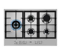 AEG 75cm Series 3000 5 Burner Gas Hob HGB75500SM Stainless Steel