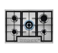 AEG 75cm Series 3000 5 Burner Gas Hob HGX75400SM Stainless Steel
