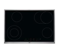 AEG 77cm Series 3000 4 Zone Ceramic Hob HK834060XB Stainless Steel