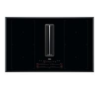 AEG CCE84751FB 8000 Series 83cm 4 Zone Venting Induction Hob With Double Bridge Zones - Recirculation Only