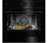 AEG 8000 Series MealAssist with SteamPro NBP8S731AB Black Built-In Pyrolytic Single Oven