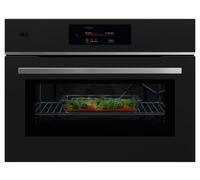 AEG 8000 Series TK8NK721T Black Built-In Compact Combination Microwave Oven