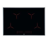 AEG 80cm Series 3000 4 Zone MaxiSense Induction Hob IPE84531FB Black