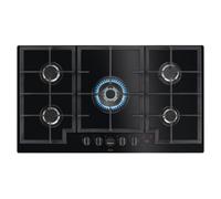 AEG 8000 Flamelight HKB95450NB 88cm Gas Hob - Black, Black