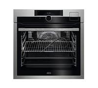 AEG 9000 Electric Single Oven with Food Sensor & Command Wheel - Black