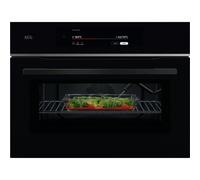 AEG 9000 ProAssist TK9NK821B 49 Litre 46cm High, Built In Combination Microwave Oven - Black, Black