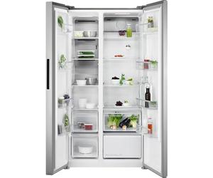 AEG 9000 Series MultiChill 0° Freestanding American Side by Side Fridge Freezer RXB659E6NU, 177 cm, Capacity 338L/256L, Frost Free, Auto Defrost, LED Light, 1770x910x730, Class E, Grey Stainless Steel