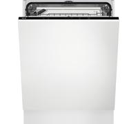AEG AirDry FSB53647Z Integrated Full Size Dishwasher - Black Control Panel with Sliding Door Fixing Kit - D Rated, Black