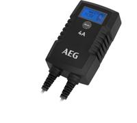 AEG Automotive 10616 Microprocessor Charger for Car Battery LD 4.0, 4 Amp for 6/12 V, 9-HF Charging Levels, Auto Start Function, Comfort Connection