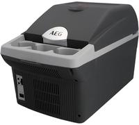 AEG Automotive Board-Bar BK 16 Thermoelectric Cooler and Warmer Box 16 Litres, 12 Volt for Car and Socket, Can Be Attached to the Car, Black, light grey