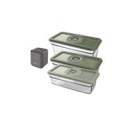 AEG AVFK1+ Vacuum Fresh Kit+ (Hand Vacuum Pump, 3 Airtight Vacuum Containers with Date Function, Fast Vacuuming of Food, Preserving Nutrients)