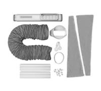 AEG AWK04 Premium Window Kit, Easy to Install, Window Sealing Set, Extendable, Textile Seal, Suitable for All Portable Air Conditioners with 15 cm Hose Diameter, Grey/White