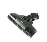 AEG AZE137 Power Soft Roller Nozzle Ideal for Hard Floors, Excellent Absorbency, LED Front Lights, Fine Dust & XXL Particles, Gentle Cleaning, Suitable for QX9, Black