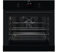 AEG BEB335061B 6000 Series SurroundCook Aqua Clean Black Built In Electric Single Oven