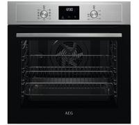 AEG 3000 Series Integrated Oven, BEX335011M 72L, LED Display, Turbo Grill, True Fan Cooking, Moist Fan Baking, Pizza Setting, MultiLevel Cooking, Class A Energy