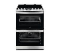 AEG CCB6741ACM 60cm Electric Double Oven Freestanding Cooker