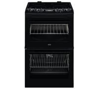 AEG CCX1530ACB 55cm Ceramic Double Oven Freestanding Cooker