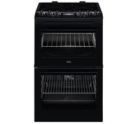 Aeg CCX1530ACB 55cm Double Oven Cooker with Ceramic Hob