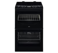AEG CCX1530ACB 55cm Ceramic Double Oven Freestanding Cooker