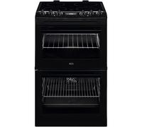 AEG CCX1530ACB 55cm Ceramic Double Oven Freestanding Cooker