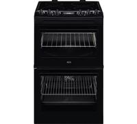 AEG CCX1530ACB 55cm Ceramic Double Oven Freestanding Cooker
